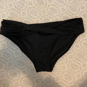 basic black bikini bottoms with cute twist